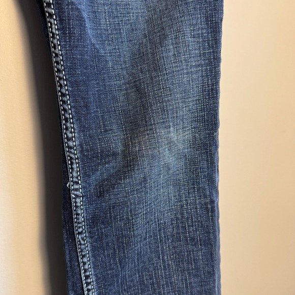 Wrangler Womens Bootcut Western Jeans Dark Wash Size 5/6 Embroidered Cowgirl - Picture 3 of 16